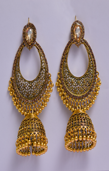 Golden Stylish Earrings