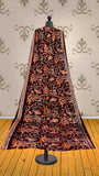 Embroidered velvet shawl  IWR22EVS-21002